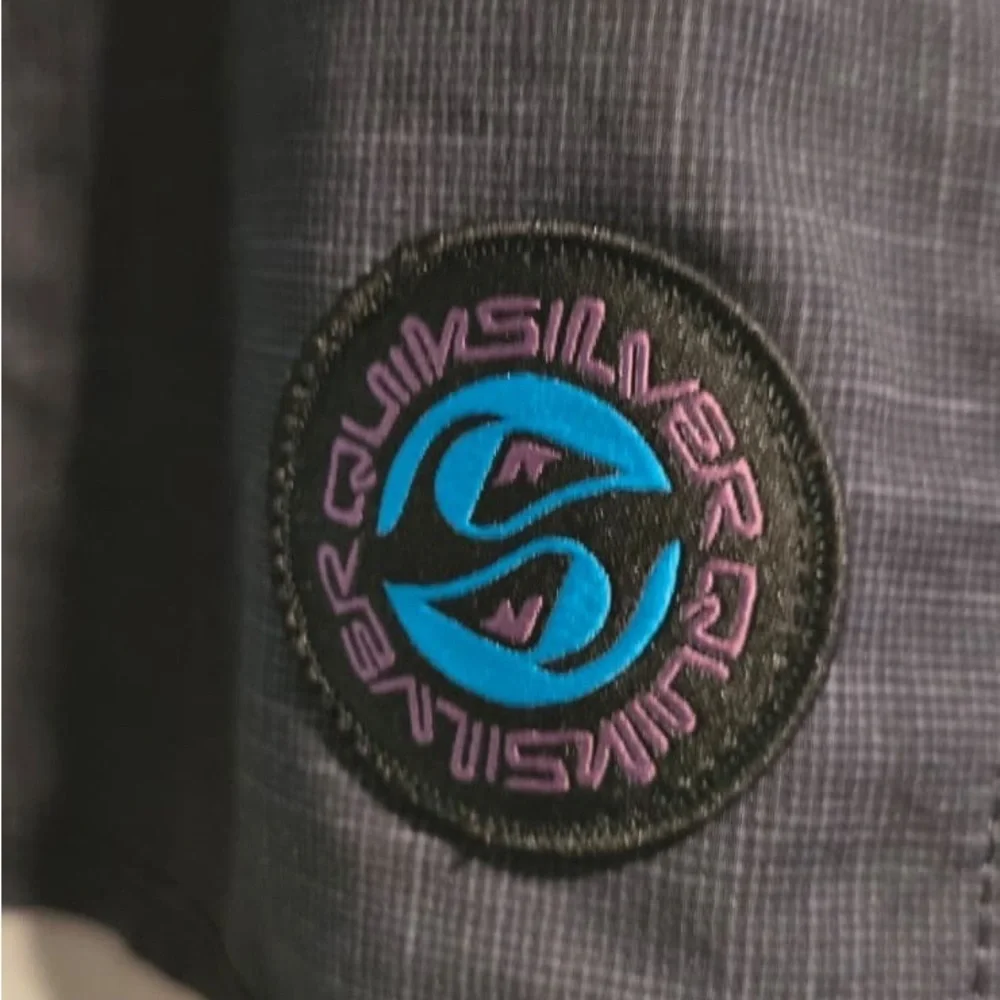 Quiksilver Men's Navy and Purple Board Shorts